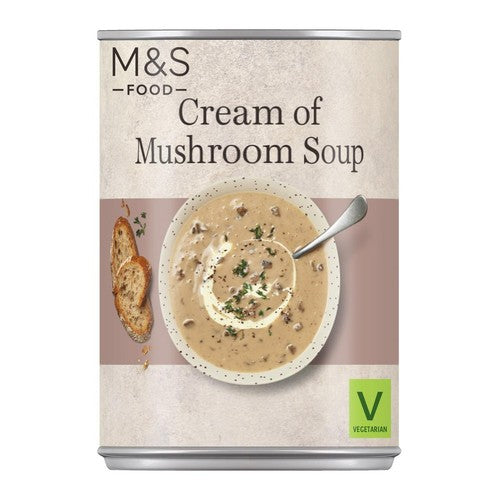 M&S Cream of Mushroom Soup 400g (Pack of 2)
