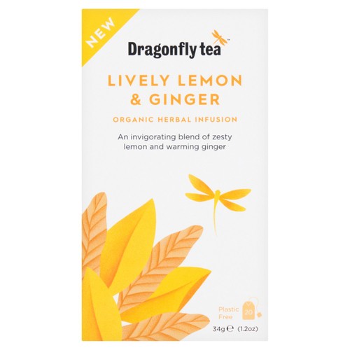Dragonfly Organic Lively Lemon & Ginger 20's (Pack of 3)