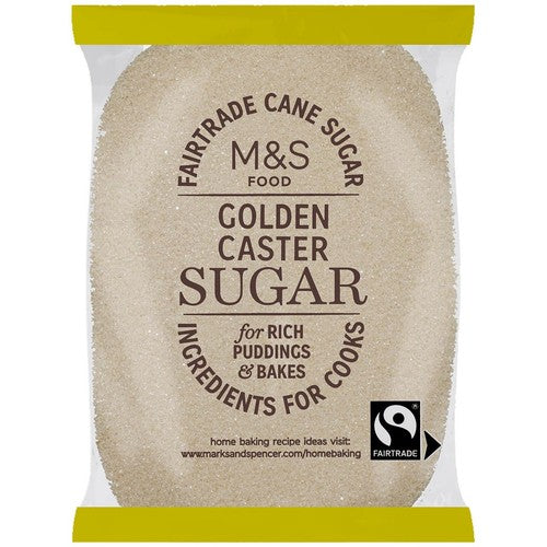 M&S Fairtrade Golden Caster Sugar 1kg (Pack of 2)