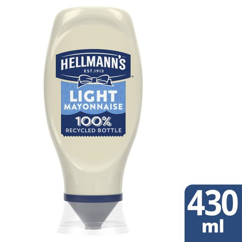 Hellmann's Light Squeezy Mayonnaise 430g (Pack of 2)