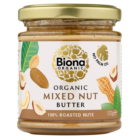 Biona Organic Mixed Nut Butter 170g (Pack of 2)