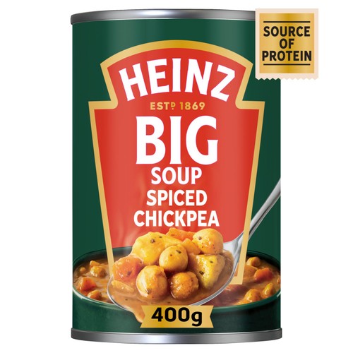Heinz Big Soup Spiced Chickpea 400g (Pack of 2)