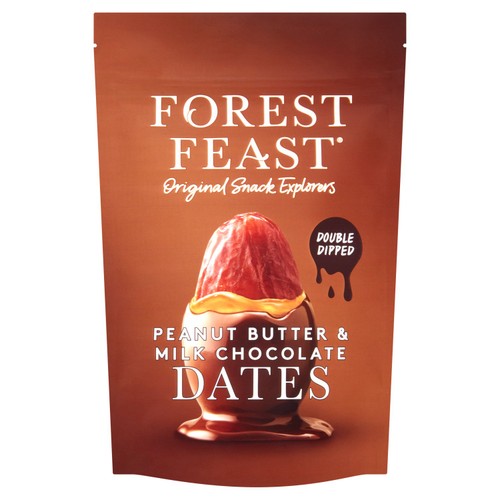 Forest Feast Peanut Butter & Milk Chocolate Dates 140g (Pack of 3)