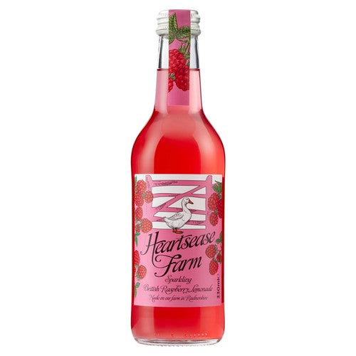 Heartsease Farm Sparkling British Raspberry Lemonade 330ml (Pack of 6)