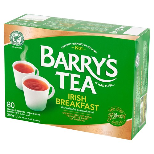 Barry's Tea Irish Breakfast Tea Bags 80's (Pack of 2)