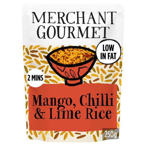 Merchant Gourmet Mango, Chilli Lime Wholegrain White Rice 250g (Pack 2)