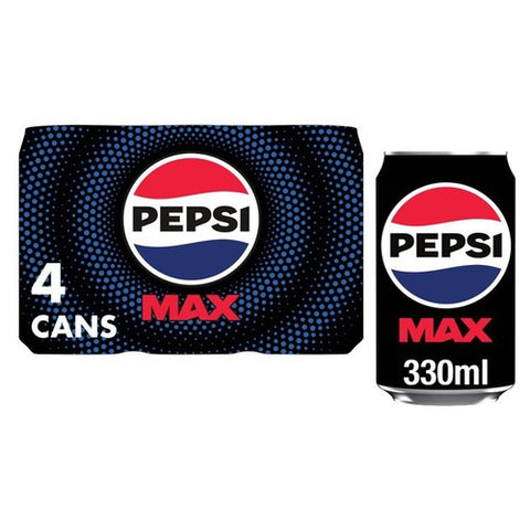 Pepsi Max 4 x 330ml (Pack of 2)