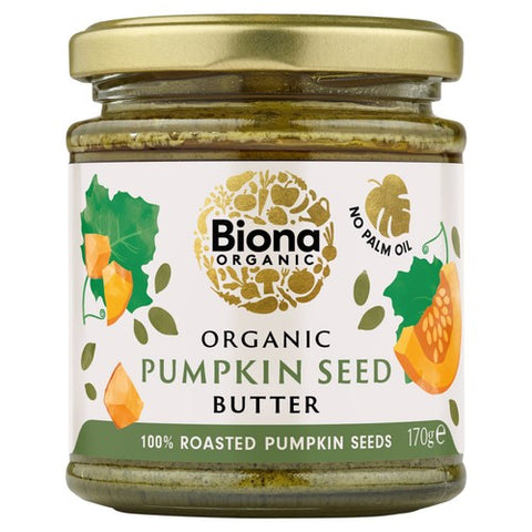 Biona Organic Pumpkin Seed Butter 170g (Pack of 2)