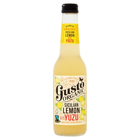 Gusto Organic Sicilian Lemon with Yuzu 275ml (Pack of 6)