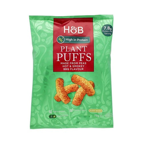 Holland & Barrett High Protein BBQ Plant Puff Crisps 75g (Pack of 6)