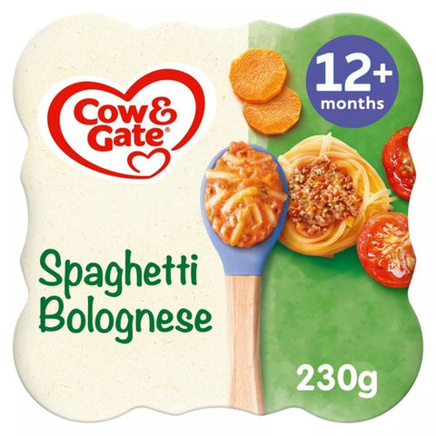Cow & Gate Spaghetti Bolognese Baby Food Meal 12+ Months 230g (Pack of 2)