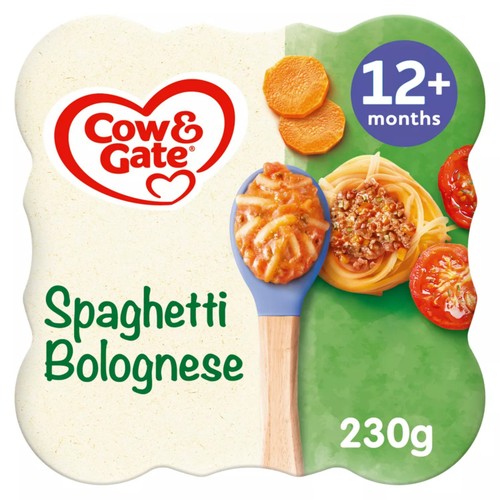 Cow & Gate Spaghetti Bolognese Baby Food Meal 12+ Months 230g (Pack of 2)