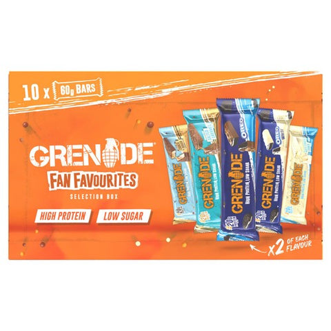 Grenade Fan Favourites Protein Bars 10 x 60g (Pack of 3)