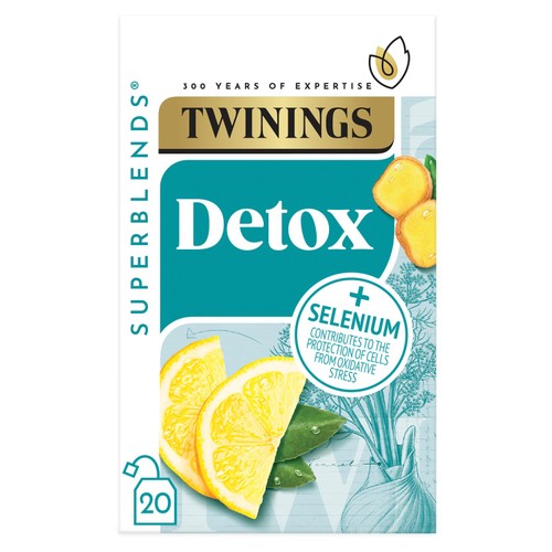 Twinings Superblends Detox with Lemon, Ginger & Fennel 20's (Pack of 3)