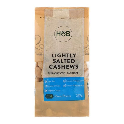Holland & Barrett Lightly Salted Cashews 210g (Pack of 3)