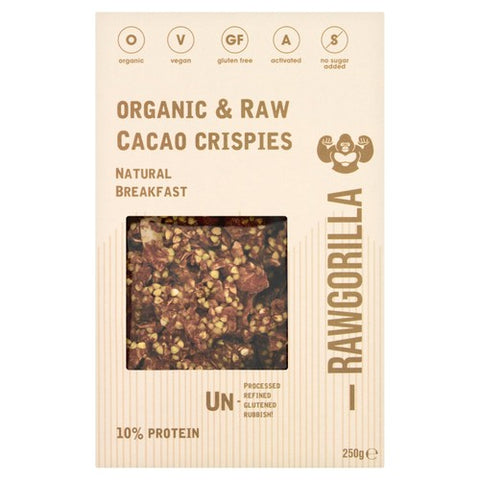 Raw Gorilla Cacao Crispies 250g (Pack of 3)