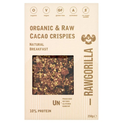 Raw Gorilla Cacao Crispies 250g (Pack of 3)