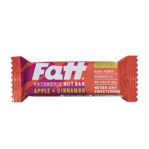 Fatt Apple & Cinnamon Ketogenic Nut Bar 30g (Pack of 3)