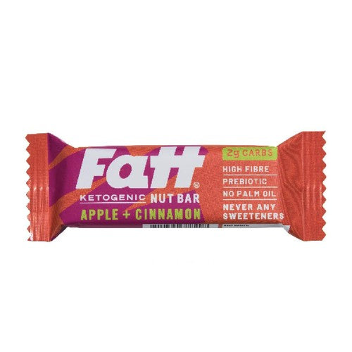 Fatt Apple & Cinnamon Ketogenic Nut Bar 30g (Pack of 3)