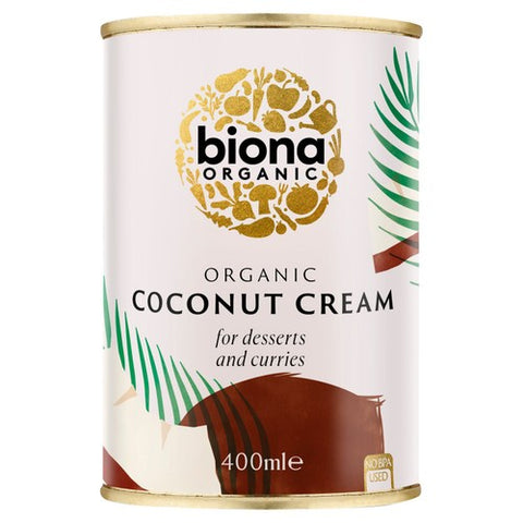 Biona Organic Coconut Cream 400ml (Pack of 3)