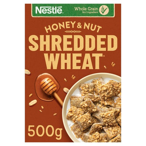 Shredded Wheat Bitesize Honey & Nut Cereal 500g (Pack of 3)