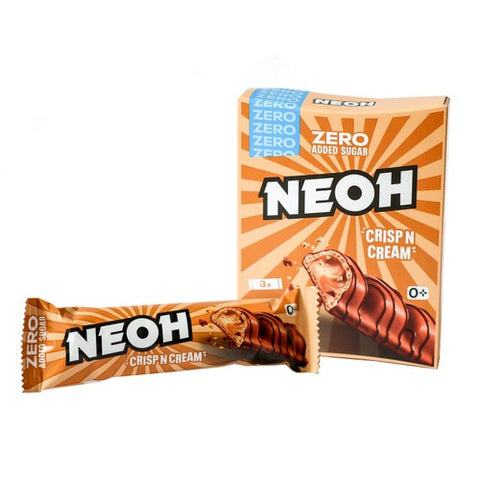 NEOH Crisp & Cream Bar Multipack, No Added Sugar, High Fibre 3 bars (Pack of 3)
