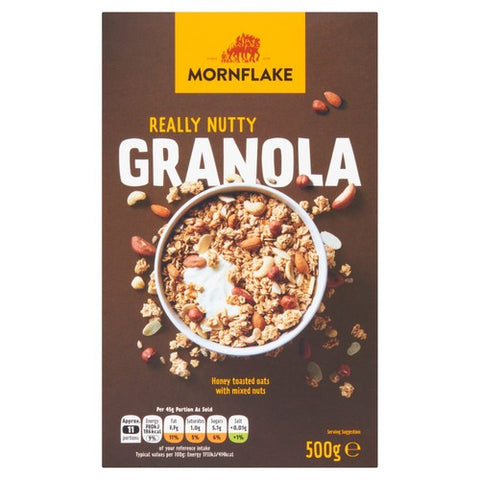 Mornflake Premium Nutty Granola 500g (Pack of 3)