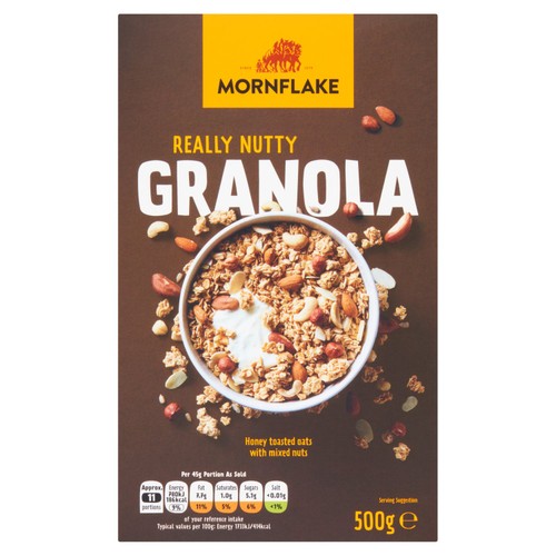 Mornflake Premium Nutty Granola 500g (Pack of 3)