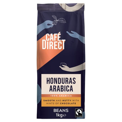 Cafedirect Honduras Arabica Coffee Beans 1kg (Pack of 2)