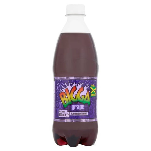 Bigga Grape Flavour Soft Drink 600ml (Pack of 2)