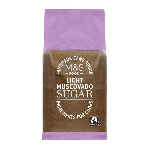 M&S Fairtrade Light Muscovado Sugar 500g (Pack of 2)
