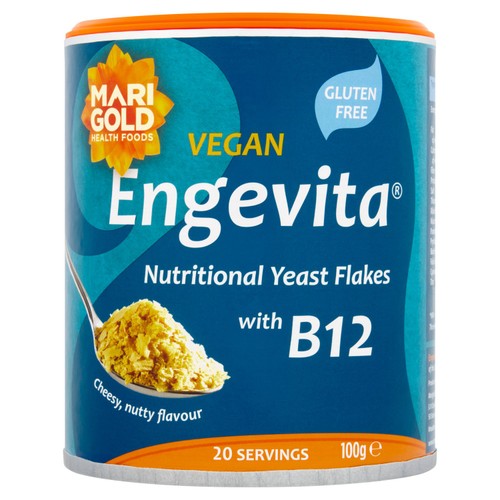 Marigold Engevita B12 Nutritional Yeast Flakes 100g (Pack of 2)
