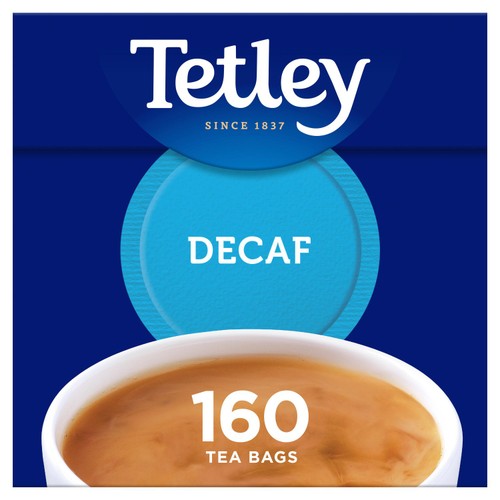Tetley Decaffeinated Tea Bags 160's (Pack of 2)
