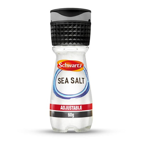 Schwartz Adjustable Grinder Salt 60g (Pack of 2)