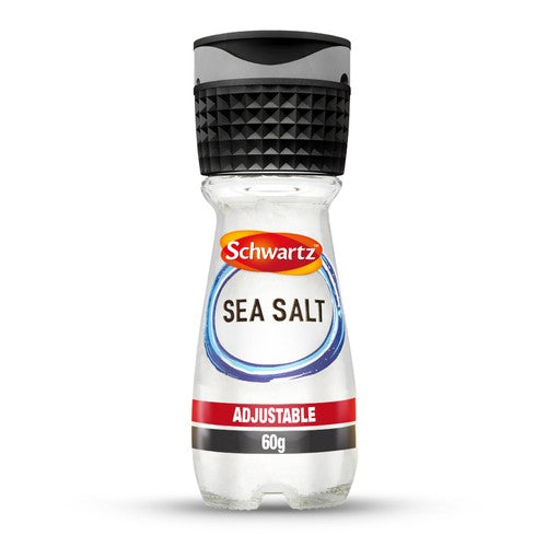 Schwartz Adjustable Grinder Salt 60g (Pack of 2)