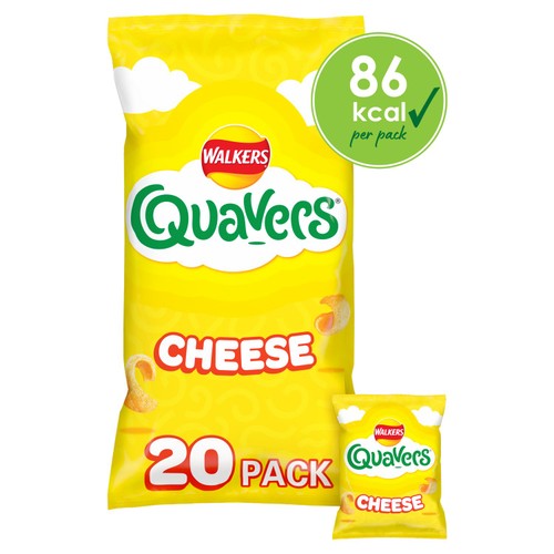 Walkers Quavers Cheese Snacks 20 x 16g (Pack of 3)