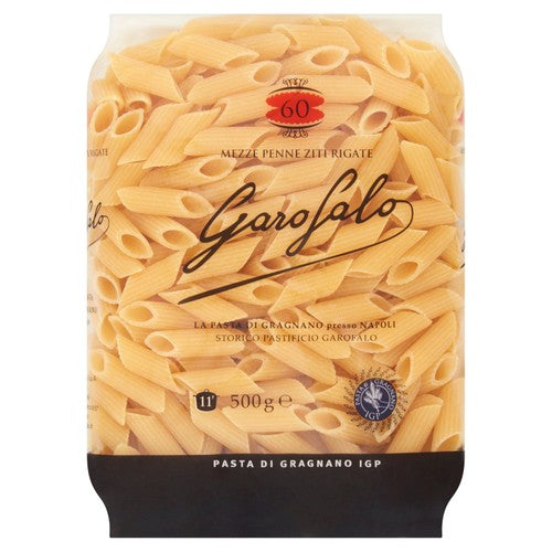 Garofalo Mezze Penne Rigate Pasta 500g (Pack of 3)