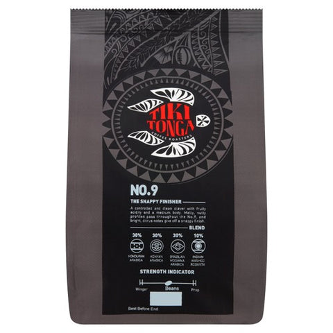 Tiki Tonga Blend No.9 Whole Coffee Beans 227g (Pack of 2)