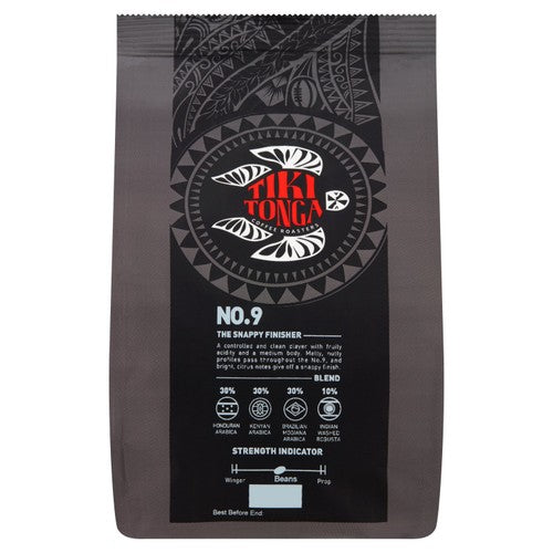 Tiki Tonga Blend No.9 Whole Coffee Beans 227g (Pack of 2)