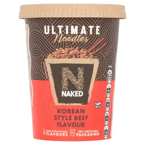 Naked Ultimate Noodles Korean Style Beef Flavour 90g (Pack of 3)
