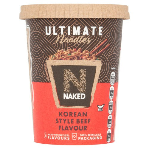 Naked Ultimate Noodles Korean Style Beef Flavour 90g (Pack of 3)
