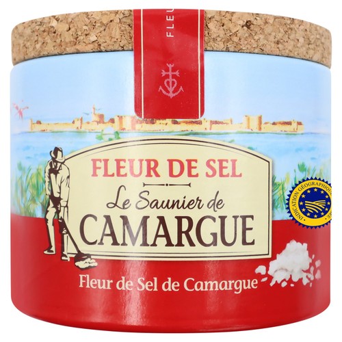 Saunier de Camargue Fleur de Sel  Natural Sea Salt 125g (Pack of 2)