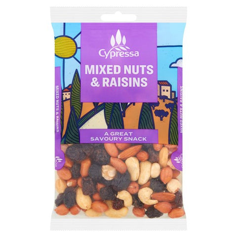 Cypressa Mixed Nuts & Raisins 200g (Pack of 3)