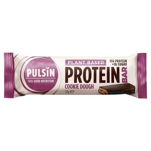 Pulsin Cookie Dough Vegan Protein Bar 57g (Pack of 3)