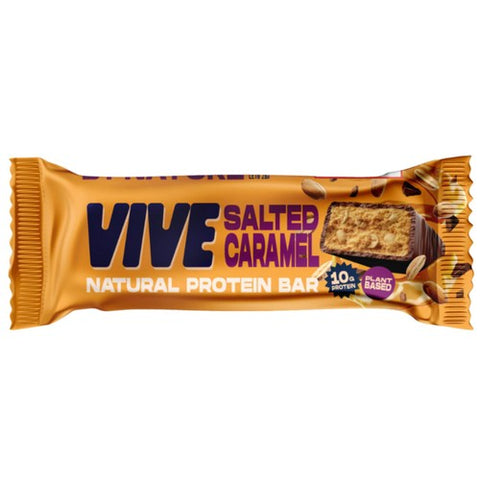 Vive Vegan Chocolate Protein Bars- Salted Caramel 49g (Pack of 3)