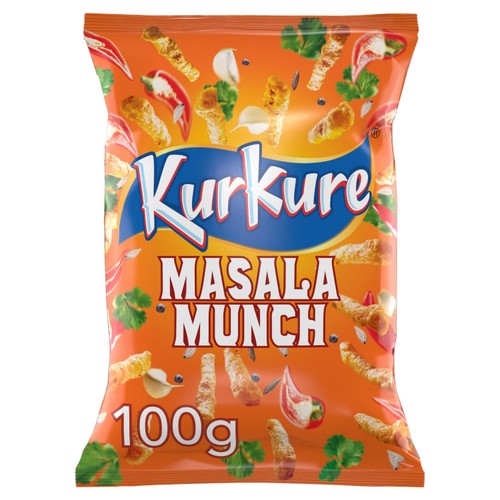 Kurkure Masala Munch Sharing Snacks Crisps 100g (Pack of 6)