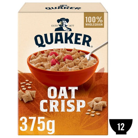 Quaker Original Oat Crisp Cereal 375g (Pack of 3)