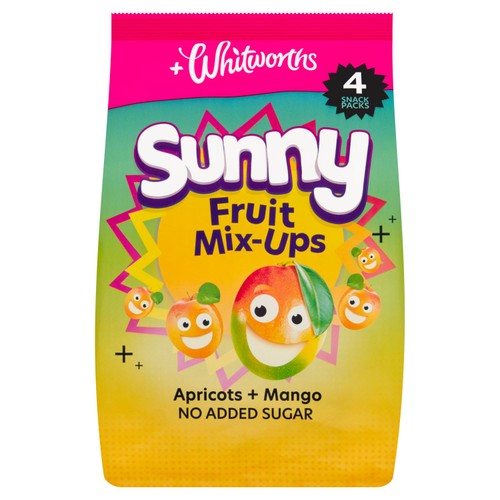 Whitworths Sunny Mix Ups Apricot and Mango 4 x 18g (Pack of 2)
