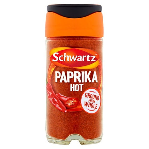 Schwartz Paprika Hot Jar 34g (Pack of 2)