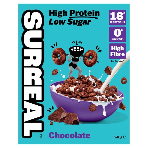Surreal High Protein Low Sugar Cocoa Cereal 240g (Pack of 3)